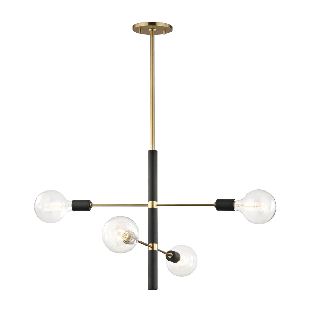 Olivia's Hudson Valley Lighting Astrid Chandelier in Aged Brass