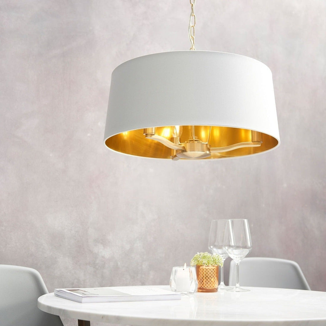 Hattie 1 Light Pendant Light - Brushed Gold