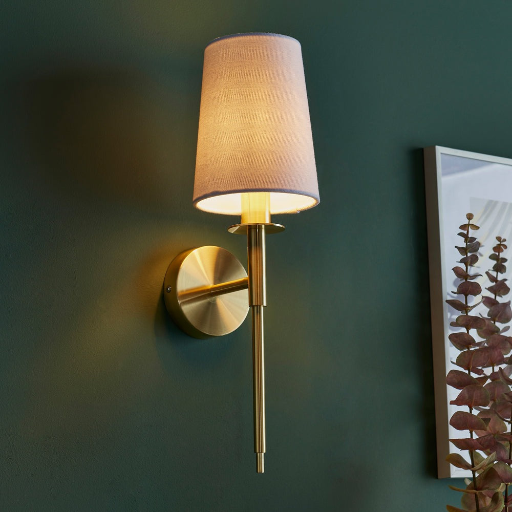 Sadie Wall Light - Brushed Brass Endon 1
