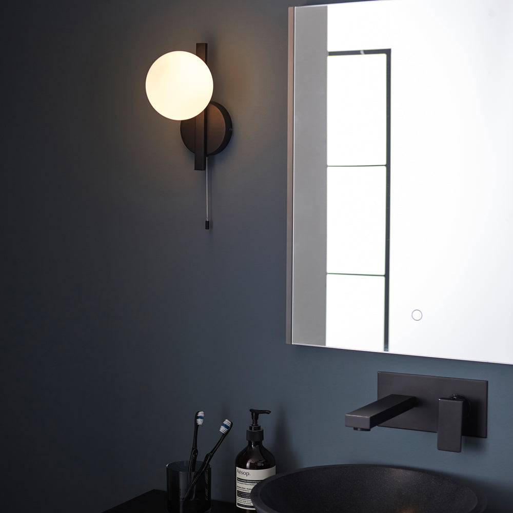 Melody Bathroom Wall Light - Black Endon 1