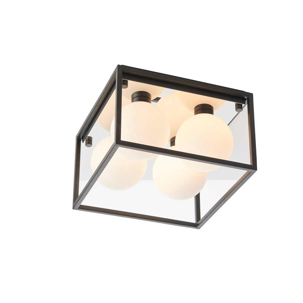 Harper Bathroom Ceiling Light - Black Endon 1
