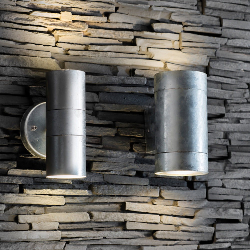 St Ives Outdoor Up & Down Light - Galvanised Steel