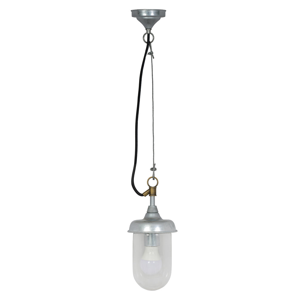 St Ives Outdoor Harbour Outdoor Pendant Light - Galvanised Steel Garden Trading 1