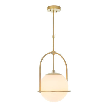 Bella 1 Light Pendant Light - Gold