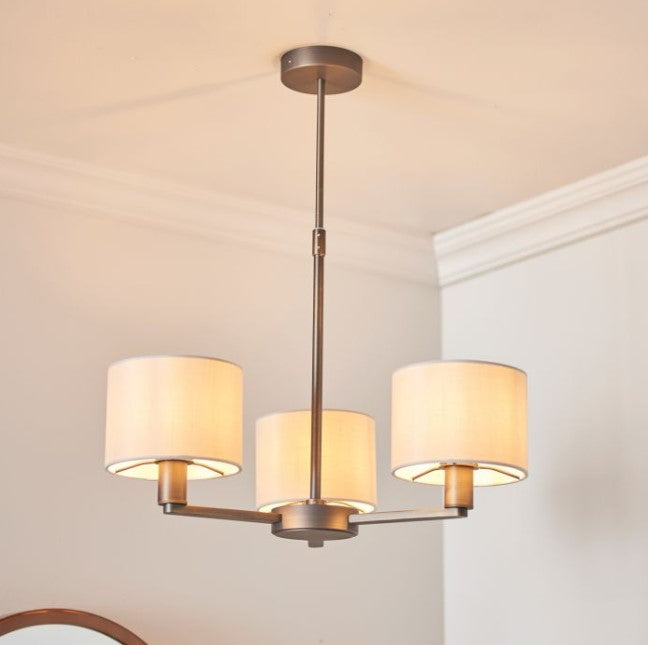 Dani Small 3 Light Pendant Light - Antique Bronze