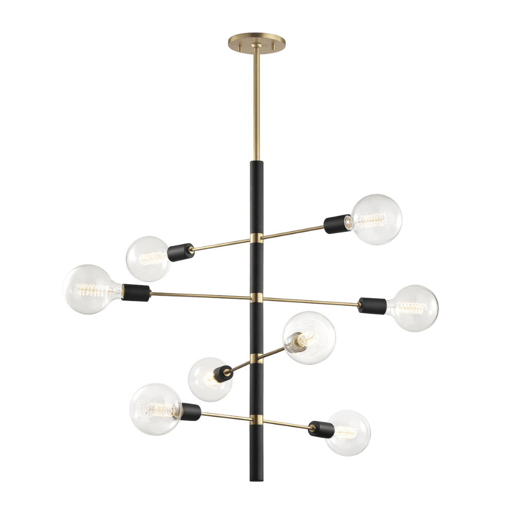 Olivia's Hudson Valley Lighting Astrid Chandelier in Aged Brass
